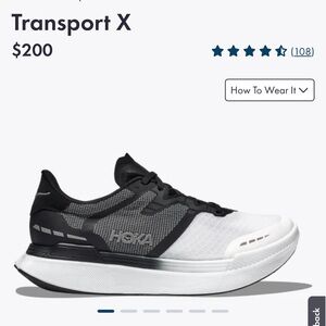 NEVER WORN HOKA Transport X shoes